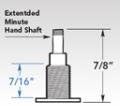 High Torque Movement - "C" Cell (7/16 in. Shaft Diameter x 7/8" H)