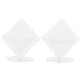 LOORGVEL 2 piezas Soporte Acrílico Transparente para Servilletas Diseño Vertical para Mesa de Comedor Resistente y Elegante para Bares Restaurantes y Oficina