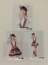 SKE48 北野瑠華 2018.03 生写真3枚コンプ。