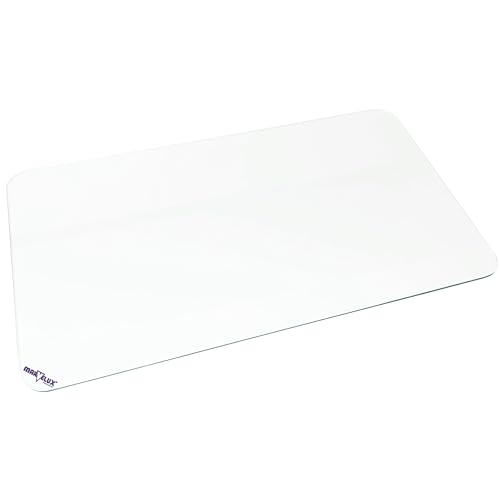 Marvelux Tempered Glass Desk Pad, Clear Surface Protector, Multi-Purpose Durable Computer Desk Mat, Mousepad, Crafting Surface Protector, Beauty Mat, Kitchen Worktop Saver with Anti-Slip Pads 19