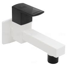 Watertec SQ Series 180 Long Bib Tap, (Square Shape, Charcoal)