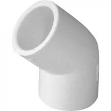 Ajay UPVC Elbow 45 for Pipe Fitting, (3/4 Inch, Pack of 24)