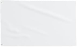 Custom Flag 3x5 FT Design Your Own Logo/Image/Text Double Sided Customize Banner Personalized Business Activities Decoration Outdoor Advertising Flags, Pure white