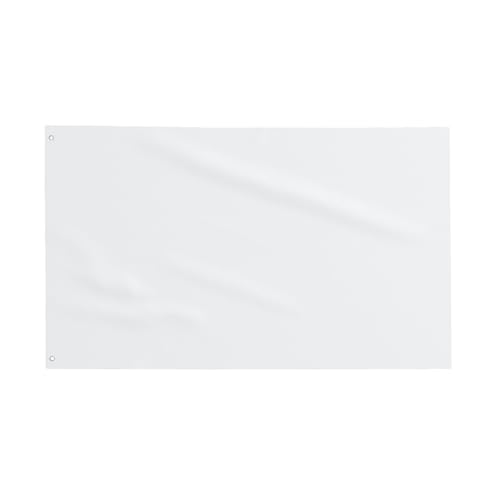 Custom Flag 3x5 FT Design Your Own Logo/Image/Text Double Sided Customize Banner Personalized Business Activities Decoration Outdoor Advertising Flags, Pure white