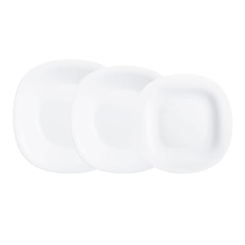 Luminarc Carine Blanco Vajilla Opal 18 Piezas - 6 Personas Blanco