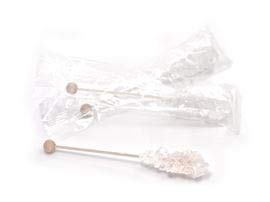 Bastones de Kandissticks, color blanco, empaquetados individualmente, 72 unidades, longitud aprox. 14,5 cm