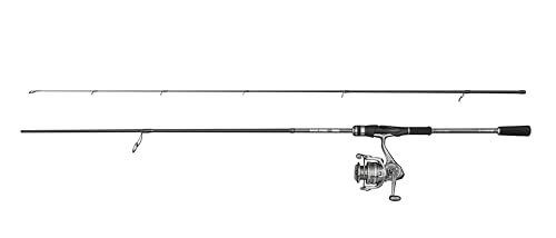 Mitchell MX Pro Combo de Spinning | Set de caña y Carrete para Pesca de Depredadores y Agua Dulce | Caña de Carbono 24T de acción rápida | Carrete con 4+1 rodamientos | Medio-Ligero, 2,13 m, 2000