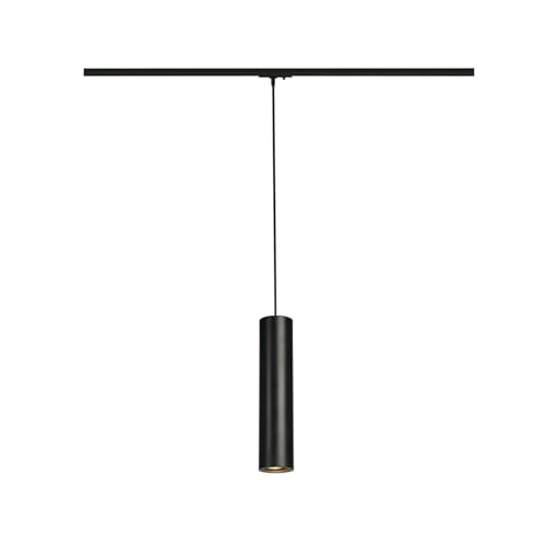 SLV ENOLA B | Pendelleuchte LED Schienen-Strahler Dreh- und schwenkbarer 1-Phasen-Strahler Deckenleuchte Schienensystem Innenleuchte| GU10 inkl. 1Phasen-Adapter Schwarz