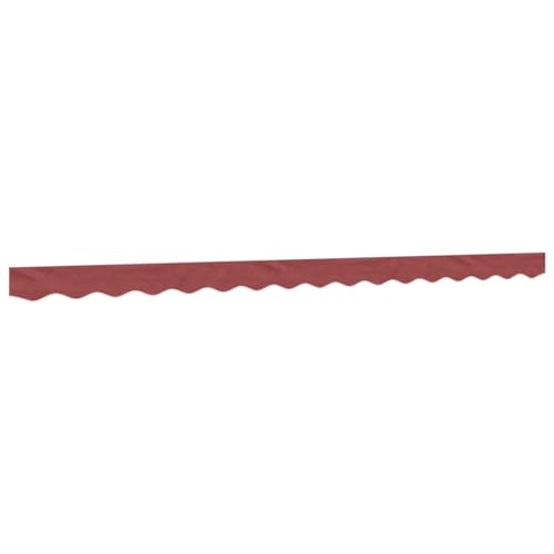 Tissu de Lambrequin Imperméable en Polyester PU Bordeaux pour Store Extérieur