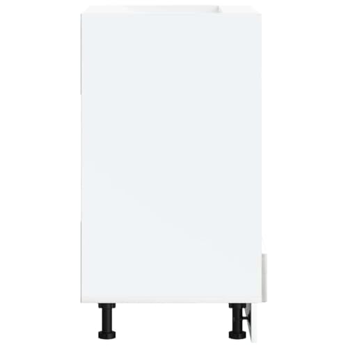 qohoio 853761 Oven Cabinet Lucca Concrete Grey Engineered Wood Kitchen Base Oven Cabinet,Base Kitchen Unit - Image 5