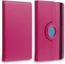 Image of CASEOUS Flip Cover Back Case for Xiaomi Redmi Pad SE 11 Inch, PU Leather Case, 360 Rotatable Multi-Angle Protection Stand Protective Case (Pink, Redmi Pad SE 11 Inch)
