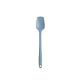 Dual Utility Tool: The Spoonula combines the everyday utility of a silicone spatula with the gently curved bowl of a silicone spoon, creating an essential tool for mixing, scraping, and serving in your kitchen Reach Every Corner: This sleek long spoo...