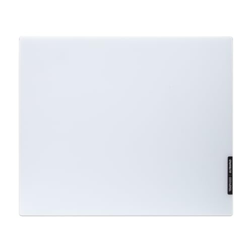 Image of TALONGAMES Glass Gaming Mouse Pad ULTRAPAD, Large 490x420mm Tempered Glass Mousepad for Esports, Ultra-Smooth Glide, Ultra-Thin 2mm Design, Anime, High Precision, Durable Non-Slip Base (P2-White)