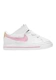 Nike Baby-Jungen Court Legacy Schuhe, White/Pink Foam-Sesame-Honeyd, 18.5 EU