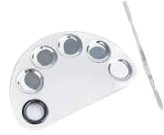 Kapoor Cosmetic Silver Makeup Mixing Palette with Spatula – Perfect for Smooth Application80-image-10
