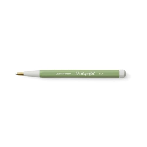 Image of LEUCHTTURM1917 Ball Point Pen Drehgriffel No.1 Sage Green | Royal Blue Ink, Twist Mechanism, Drehgriffel No. 1, Smooth Writing, Premium Stationery, Journaling