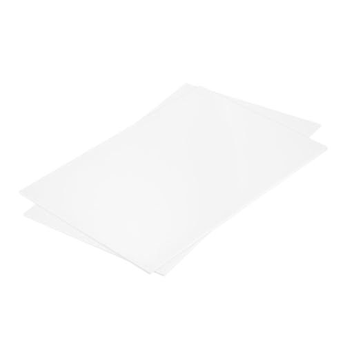 MECCANIXITY ABS Plastic Sheet 12 Inch x 8 Inch x 0.08 Inch ABS Styrene Sheets for Building Model DIY Crafts Panel White 2 Pcs