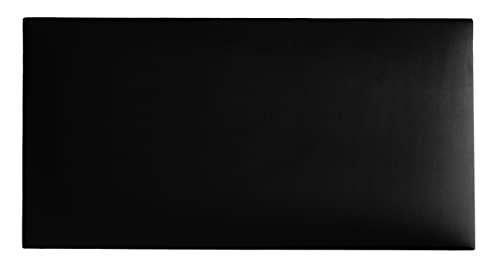 Mocadu Coussin mural en velours avec rembourrage de 50 mm - Coussin mural - Revêtement mural - Panneaux muraux - 60 x 30 cm - Noir Cover