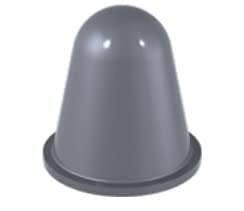 Grey Self Adhesive Polyurethane Bumper Stops Feet Bumpons 16.6mm x 16.6mm Domed (Pack of 4)