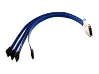 Câble 4 ports IB vers SATA 0.5m de liaison châssis interne