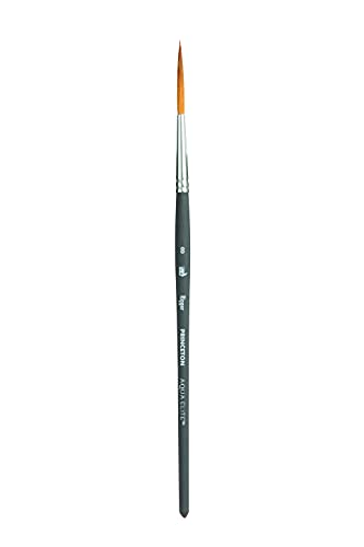 Princeton Aqua Elite, Series 4850, Synthetic Kolinsky Watercolor Paint Brush,Rigger, 8