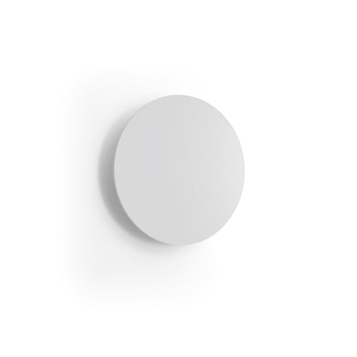 EXO lighting - Aplique de pared CIRCULAR (ø25cm), interior, LED SMD, 9W,890lm, 3K, negro, IP20 - Ilumina tus interiores, como salones, salas de estar, comedores, salas de espera