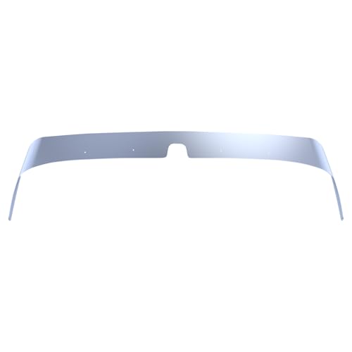 D-ETEGNIK Front Stainless Steel Hood Deflector Bug Shield Compatible with 1991+ Freightliner Classic, Heavy-Duty Mirror-Polished Hood Protector Guard, Corrosion-Resistant Semi Truck Exterior Accessory