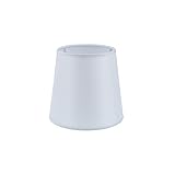Sinta 6.2" E27/E14 Pantallas para Lámparas Pantalla de Tela Moderna Pantallas para Lámparas de Pared con Pantalla de Cabecera,Bianco