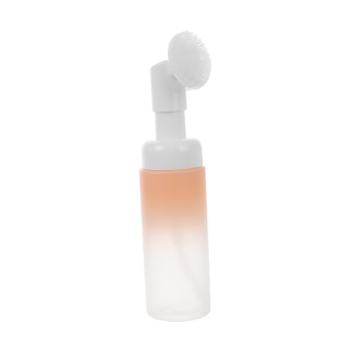 Beatifufu Botella Dispensadora de Espuma con Cepillo Envase Portátil para Champú Gel y Limpiador Facial Botella de Bombeo Rosa Degradado