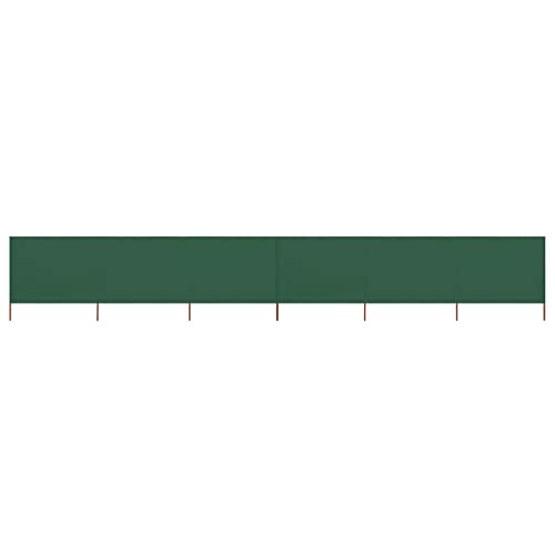 vidaXL Paravent 6 Paneele, Strandschutz, Windschutz, Sichtschutz, Windschutz, Camping, Garten, faltbar, für den Außenbereich, Stoff, 800 x 160 cm, Grün