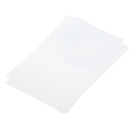 Image of MECCANIXITY White ABS Plastic Sheet 8 x 6 x 0.02 Inch for Building Model, DIY Crafts, Panel, Pack of 2 Pcs