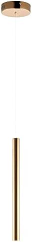 ET2 Lighting E10004-RG Flute 1-Light Pendant-COB LED, Rose Gold
