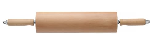 Rouleau à pâte en bois rotatif HENDI 515020 ustensile de pâtisserie et cuisine
