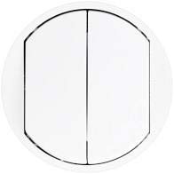 LEGRAND CELIANE enjoliveur double interrupteur/poussoir en BLANC