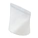 500/1000/1500 ml silikonowa torba do przechowywania żywności Świeże owoce uszczelniona zamrażarka samozwańczy szczelina organizator kuchenny (Color : White, Specification : 1000ml)