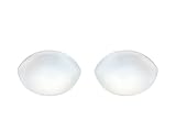 Sodacoda Ovale Silikon Einlagen Chicken Fillets Brust Enhancers für BHS, Badeanzüge, Bikini, Bandeau Bikinis - für Körbchengröße A, B, C and D (Transparent, 150g/Paar)