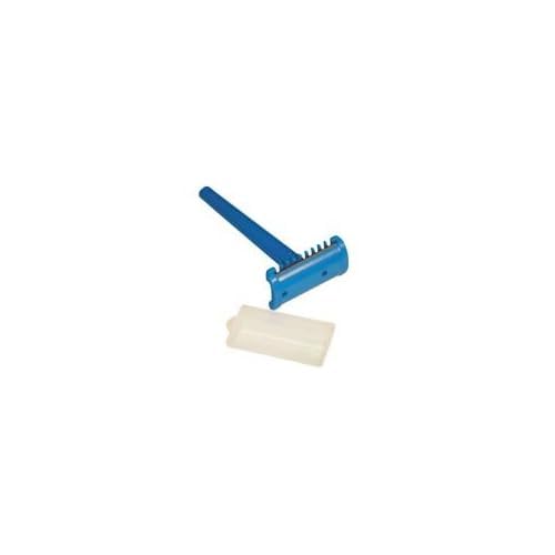 Prep Razor, Blue Handle, Plastic Guard, 100/bx, 10 bx/cs