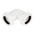 Floplast Universal 219422 White Compression 135° Adjustable Waste Pipe Bend (Dia)40Mm