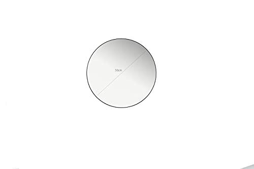 LIFA LIVING Ronde spiegel, Zwarte wandspiegel, Minimalistische en luxe spiegel, Slaapkamer, Woonkamer, Hal of Badkamer… - Image 5