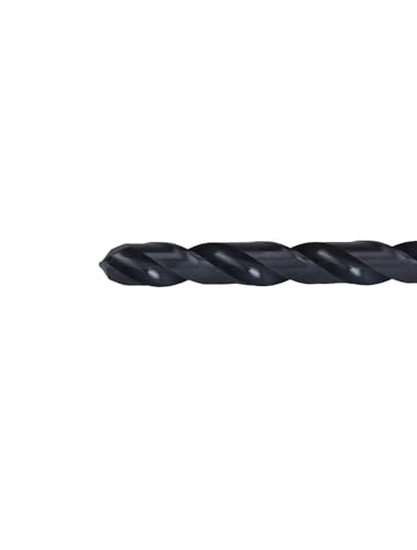 Image of Century Drill & Tool 24127 Pro Grade Black Oxide Drill Bit, 27 /64 inch, Pro | Straight shank, 5-3 /8 inch overall length, 135 point, cuts steel, wood & plastic, 135 split point