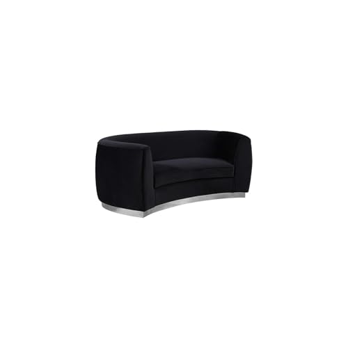Sillón Terciopelo Negro Plegable miniatura 6