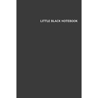 Little Black Book: A Minimalist Notebook