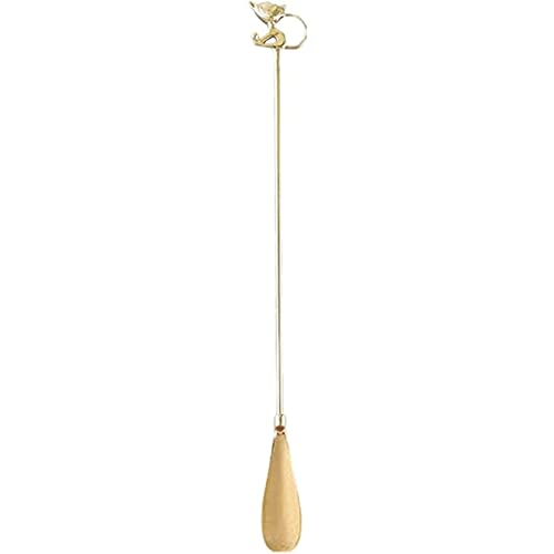 Shoe Lifter Shoe Spoons For Elderly Brass Retro Household Shoe Horn Cute Cat Handle Shoehorn Luxury Classical Shoe Helper Easy To Hang For Men Women #TOP12