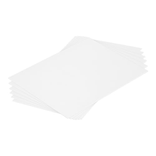 MECCANIXITY ABS Plastic Sheet 8 Inch x 6 Inch x 0.02 Inch ABS Styrene Sheets for Building Model DIY Crafts Panel White 6 Pcs