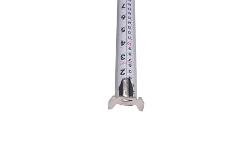 Image of Century Drill & Tool 72841 Contractor Fractional /Metric Tape Measure, 25 Foot | Dual-sided fractional & metric blade, reinforced magnetic hook, nylon-coated tape, impact-resistant case