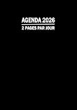  Agenda 2026 journalier 2 page par jour XXL: Carnet organiseur de bureau professionnel simple & pratique avec heures. Planificateur annuel français sur 12 mois. Cahier de bord grand format a4