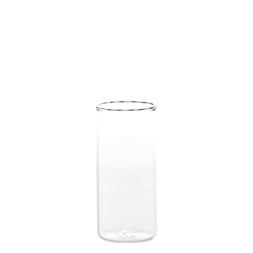 Verres highball en verre borosilicate soufflé design noir et blanc