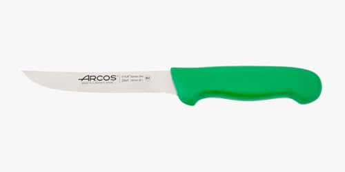 Arcos Cuchillo deshuesador con Hoja Acero Inoxidable Nitrum 160 mm. Cuchillo Carnicero Profesional para Cortar Huesos Carne. Mango ergonómico Polipropileno. Serie 2900. Color Verde Arcos Cuchillo deshuesador con Hoja Acero Inoxidable Nitrum 160 mm. Cuchillo Carnicero Profesional para Cortar Huesos Carne. Mango ergonómico Polipropileno. Serie 2900. Color Verde