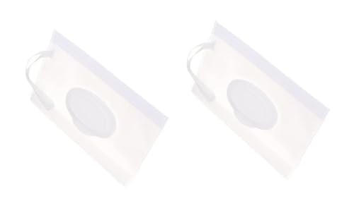 Set di 2 custodie da viaggio per salviette umidificate per bambini, per mantenere le salviette umide, portatili, da viaggio, ricaricabili, impermeabili, con pannolini sigillati