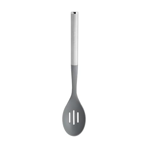 KitchenAid Slotted Spoon with Stainless Steel Handle, Nonstick Safe, Ideal for Draining and Scooping, Durable and Dishwasher Safe